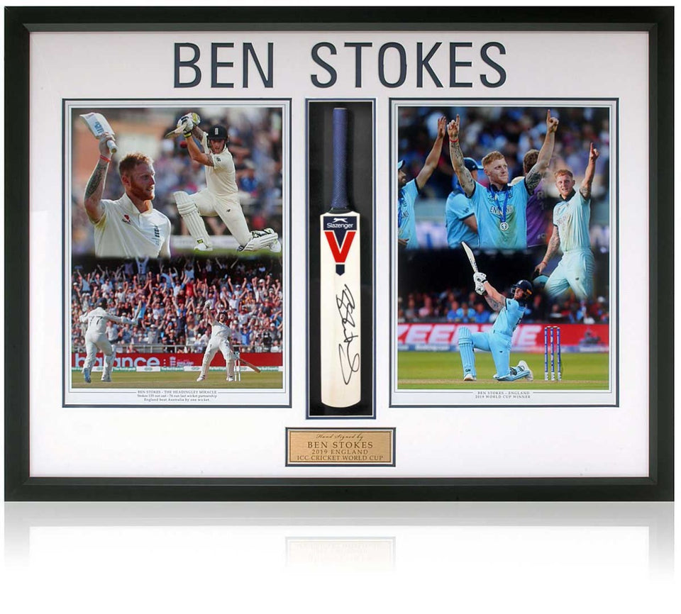 Hand Signed Mini Cricket Bats