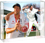 Steve Harmison The Ashes Hand Signed England Cricket Ball Display AFTAL COA