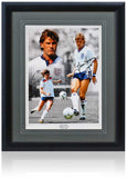 Glenn Hoddle England Legend Hand Signed 16x12'' Montage AFTAL COA