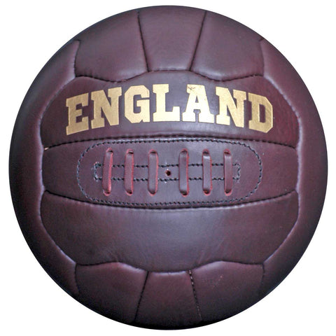 New Vintage Leather Hand Stitched England 18-Panel Football Size 5 Ball