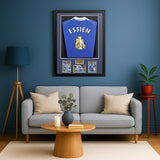 Michael Essien Chelsea Legend Hand Signed Framed Football Shirt AFTAL COA