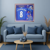 Frank Lampard Chelsea Legend Hand Signed Football Shirt Presentation COA