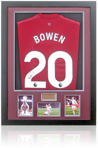 Jarrod Bowen Hand-Signed West Ham Home Shirt Framed COA Hammers