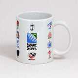 Official IRB Rugby World Cup 2015 Competing Countries Logo Mug Brand New Boxed