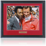 Terry Neill Arsenal Legend Hand Signed When Pele Came To Highbury Photograph COA