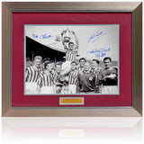 Aston Villa 1957 FA Cup Final Winners Hand Signed by 4 Legends 16x12" Photograph COA