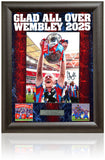 Will Hughes Crystal Palace 2025 FA Cup Winner Hand Signed 16x12'' Presentation