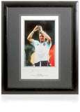 Paul Gascoigne England Legend Hand Signed 16x12'' Italia 90 Photograph AFTAL COA