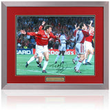 Teddy Sheringham Manchester United Hand Signed 1999 Champions League Photograph COA