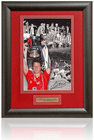 Lee Martin Manchester United Legend Hand Signed 1990 FA Cup 12x8" Montage COA