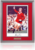 Denis Law Manchester United Legend Hand Signed 16x12" Photograph AFTAL COA