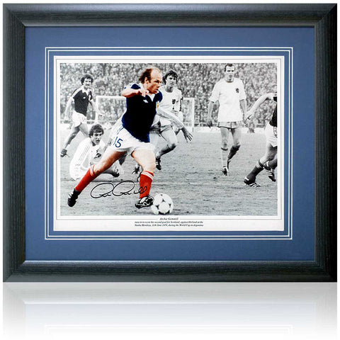 Archie Gemmill Scotland Legend Hand Signed 16x12'' World Cup 1978 Photograph COA