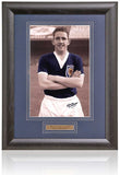 Dave Mackay Scotland Football Legend Hand Signed 12x8'' Photograph AFTAL COA