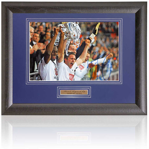 Ledley King Tottenham Hotspur 2008 League Cup Hand Signed 12x8'' Photograph COA