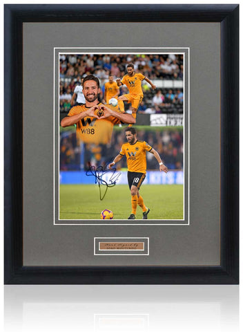 Joao Moutinho Wolverhampton Wanderers Hand Signed 16x12" Wolves Montage COA