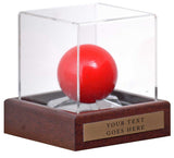 Snooker Display Case 10x10x10cm with Custom Plaque with words of your choice**