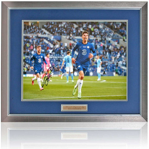 Kai Havertz Hand Signed Chelsea Champions of European 16x12" Photograph AFTAL COA