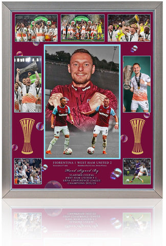 Vladimir Coufal West Ham Hand Signed Europa Conference League Montage COA