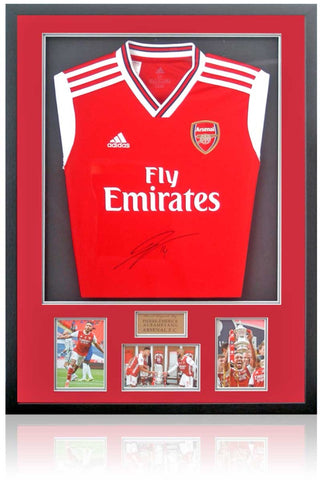 Pierre-Emerick Aubameyang Hand Signed Arsenal Shirt AFTAL COA