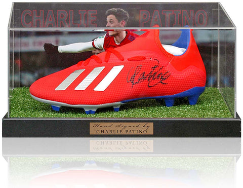 Charlie Patino Hand Signed Arsenal Football Boot Graphic Display COA