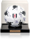 Fulham F.C. 2011/12 Squad Hand Signed Ball Football in Display Official FFC COA