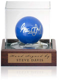 Steve Davis Snooker Legend Hand Signed Blue Ball AFTAL Photo Proof COA