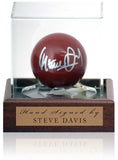 Steve Davis Snooker Legend Hand Signed Brown Ball AFTAL Photo Proof COA