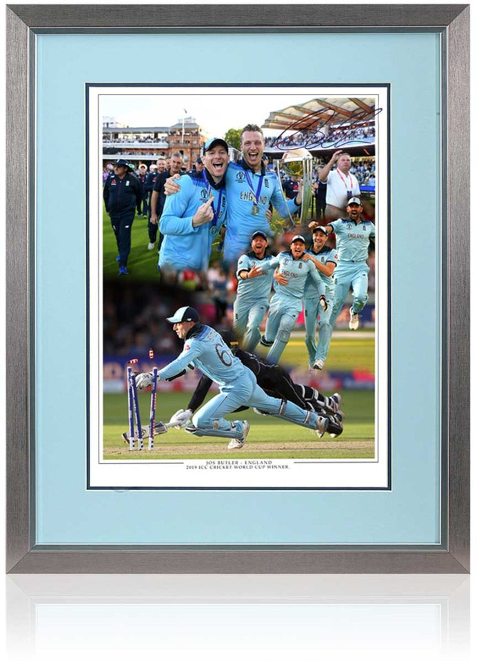 Hand signed cricket photos