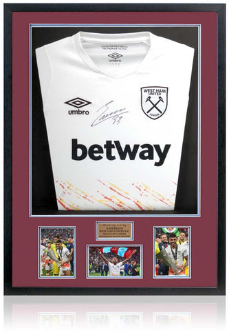 Emerson Palmieri Europa Conference League Winner West Ham Hand Signed Shirt COA