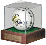 Mike Gatting England Cricket Legend Hand Signed Cricket Ball Display COA