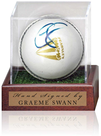 Graeme Swann England Cricket Legend Hand Signed Cricket Ball Display COA
