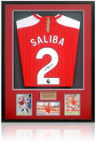 William Saliba Arsenal Hand Signed Football Shirt AFTAL COA