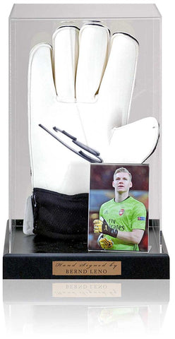 Bernd Leno Hand Signed Goalkeepers Glove Arsenal Display AFTAL COA