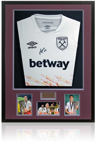 Nayef Aguerd Europa Conference League Winner West Ham Hand Signed Shirt COA