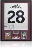 Tomas Soucek Europa Conference League Winner West Ham Hand Signed Away Shirt COA