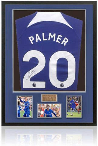 Cole Palmer Chelsea Hand Signed Home Shirt AFTAL COA