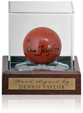 Dennis Taylor Snooker Legend Hand Signed Brown Ball AFTAL COA