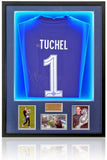 Thomas Tuchel Chelsea Hand Signed Champions of Europe LED Lit Home Shirt COA