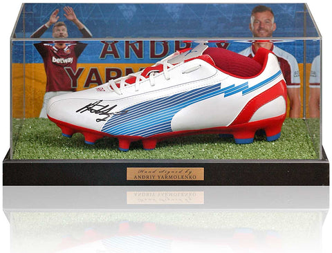 Andriy Yarmolenko Hand Signed West Ham United Football Boot Photo Display COA