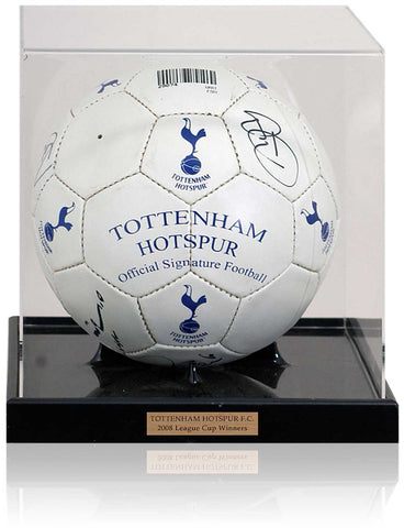 Tottenham Hotspur 2008 League Cup Winners Squad Hand Signed Football COA