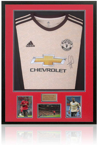 Paul Pogba Hand Signed Manchester United 2019/20 Gold Shirt AFTAL COA