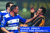 Vinnie Jones Queens Park Rangers Hand Signed Football Boot Presentation AFTAL Photo COA