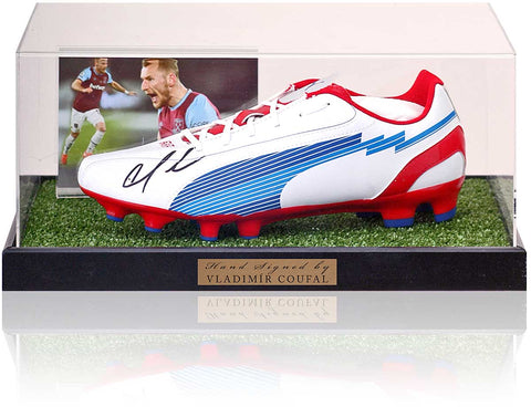 Vladimir Coufal West Ham United Hand Signed Football Boot Presentation AFTAL COA