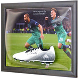 Lucas Moura Hand Signed Tottenham Hotspur Football Boot Dome Display AFTAL COA