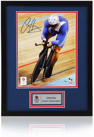 Chris Hoy Hand Signed Team GB Official Olympics 10x8'' Photograph COA