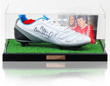 Peter Beardsley Liverpool FC Hand Signed Football Boot Display AFTAL Photo COA