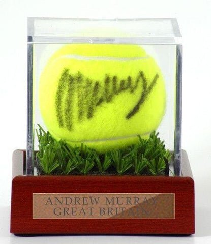 Tennis / Cricket Ball Display Case 10x10x10cm with Custom Plaque with words of your choice**
