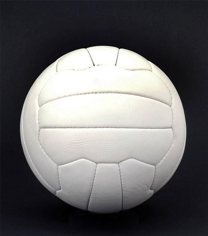 Retro Football 1970's era 18 Panel Hand Stitched Size 5 White Leather Ball New Unbranded