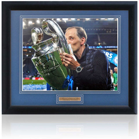 Thomas Tuchel Chelsea Champions of Europe Hand Signed 16x12'' Photograph AFTAL COA