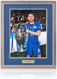 Jorginho Chelsea Champions of Europe Hand Signed 16x12'' Photograph AFTAL COA